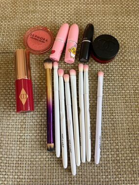 Chanel, Charlotte Tilbury, Makeup Brushes and Mac Lipsticks for sale
